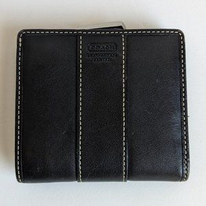 Coach Black Leather Bi-Fold Wallet